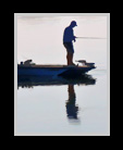 Digital watercolor of man fishing thumbnail