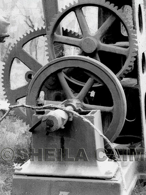 old equipment from oil fields