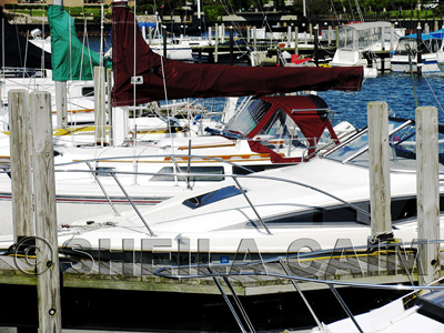 pleasure boats docked