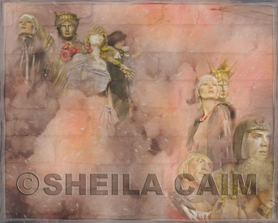 A surrealistic image of painted manikins thumbnail