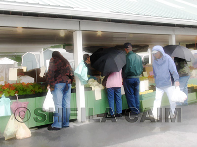 Rainy market