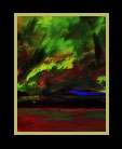 Second of a series of digital oil paintings of different views of a vivid landscape thumbnail
