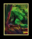 Third of a series of digital oil paintings of different views of a vivid landscape thumbnail