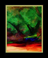 Sixth of a series of digital oil paintings of different views of a vivid landscape thumbnail