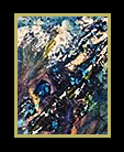 abstract expressionist image - acrylic and glass on sintra board thumbnail
