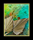 acrylic, glass and dried leaves on Sintra board thumbnail1