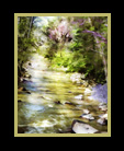 A digital painting of springtime in the mountains thumbnail