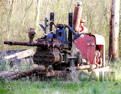 old oil field equipment