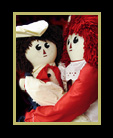 Raggedy Ann and Andy hugging thumbnail