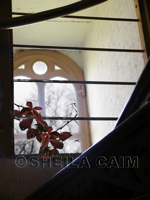 window inside old lighthouse