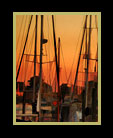 A sunset image of many boats "tucked in" for the night thumbnail