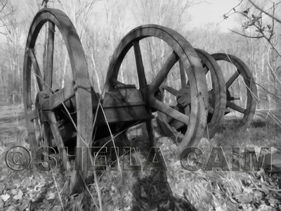 old equipment from oil fields