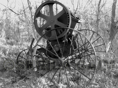 old equipment from oil fields